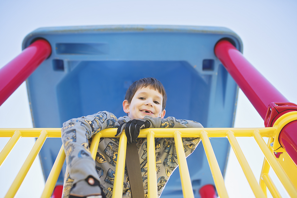 Little boy on playground - Family Documentary Photography