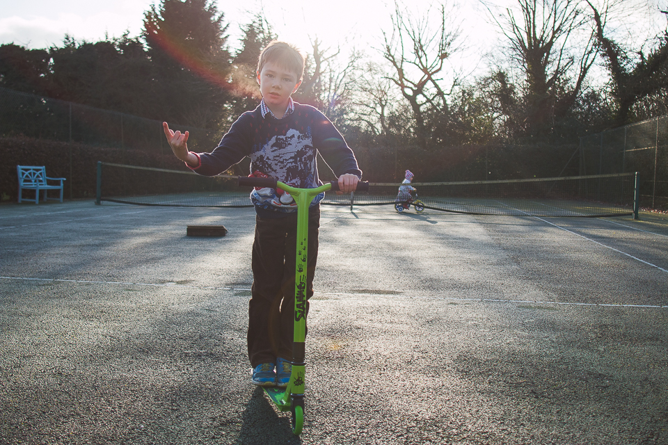 Family Documentary Photography - Boy on Scooter