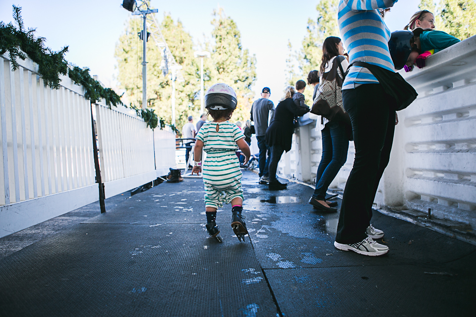 Family Documentary Photography - Baby on skates