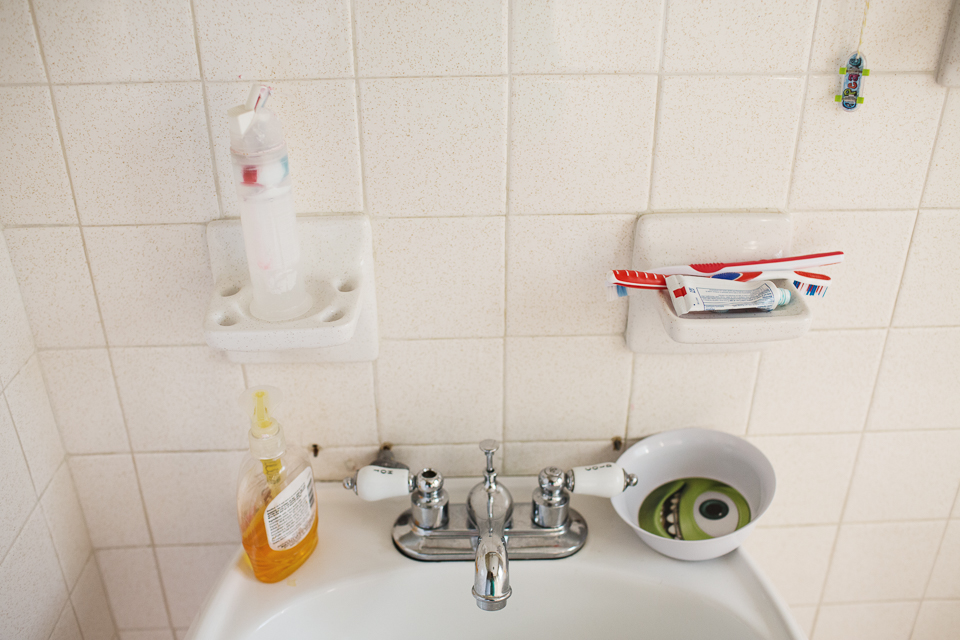 bathroom sink and accessories 