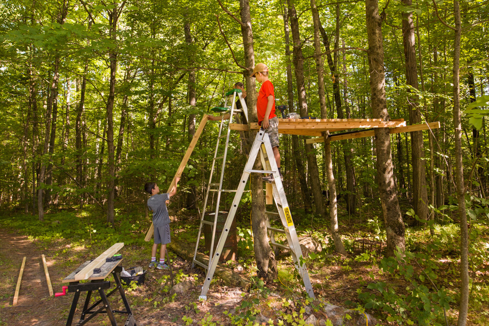 kids on swingset - family documentary photography