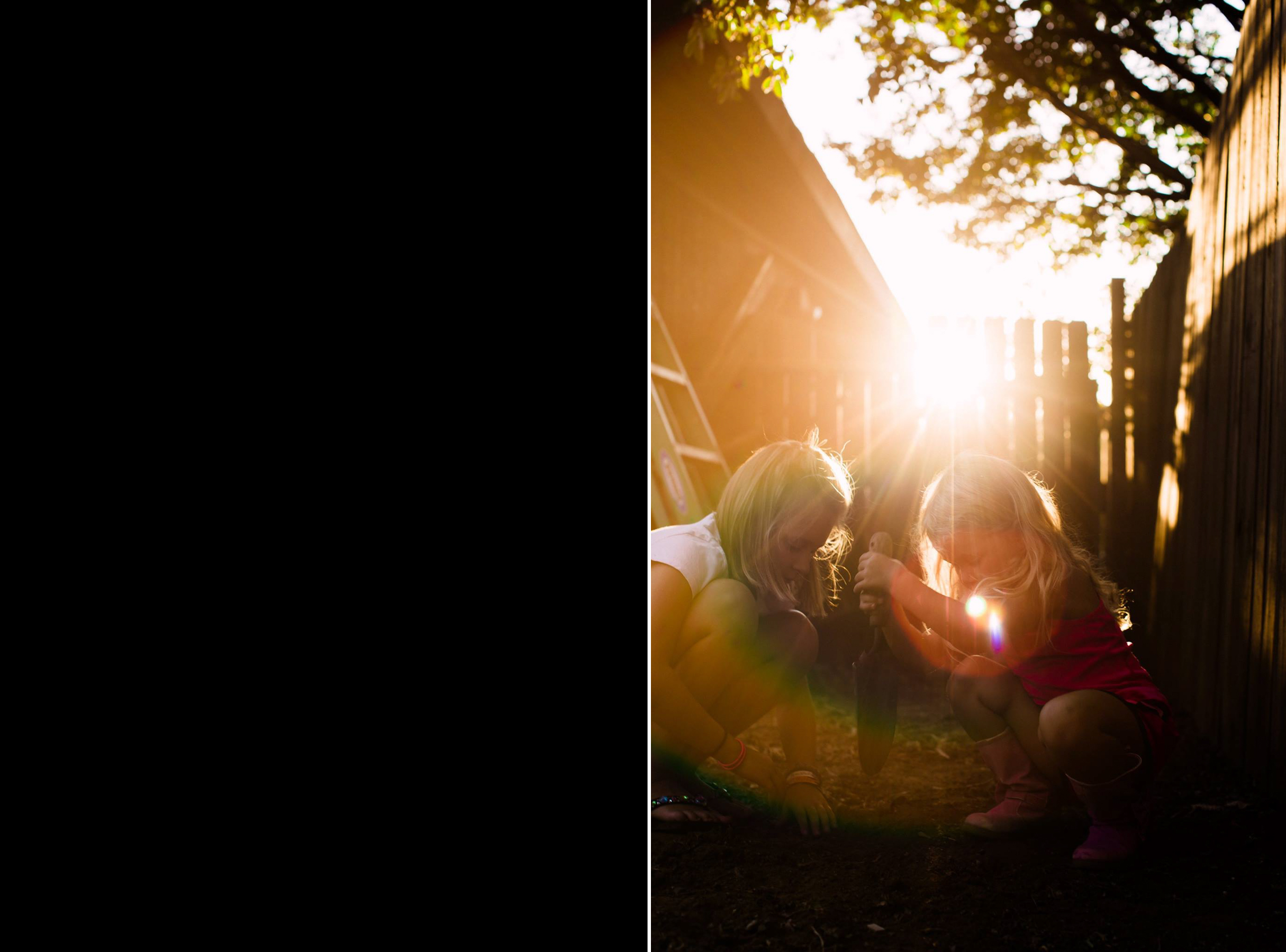 kids dig in garden - Gold Hope Project