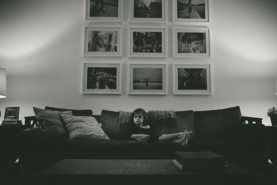 child on couch - family documentary photography