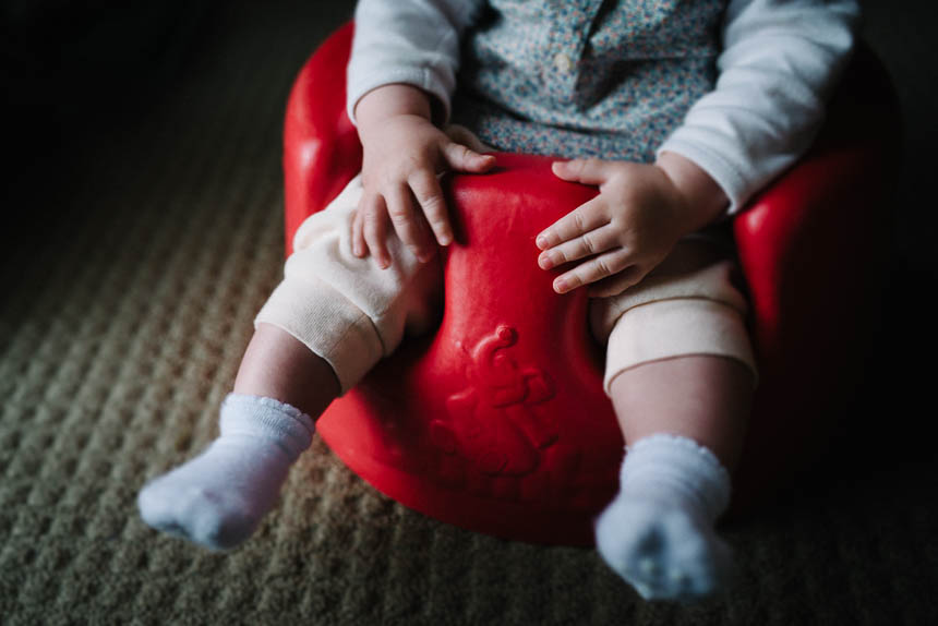 baby in seat - Family Documentary Photography