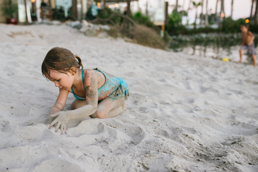 girl playing in sand - Family Documentary Photography