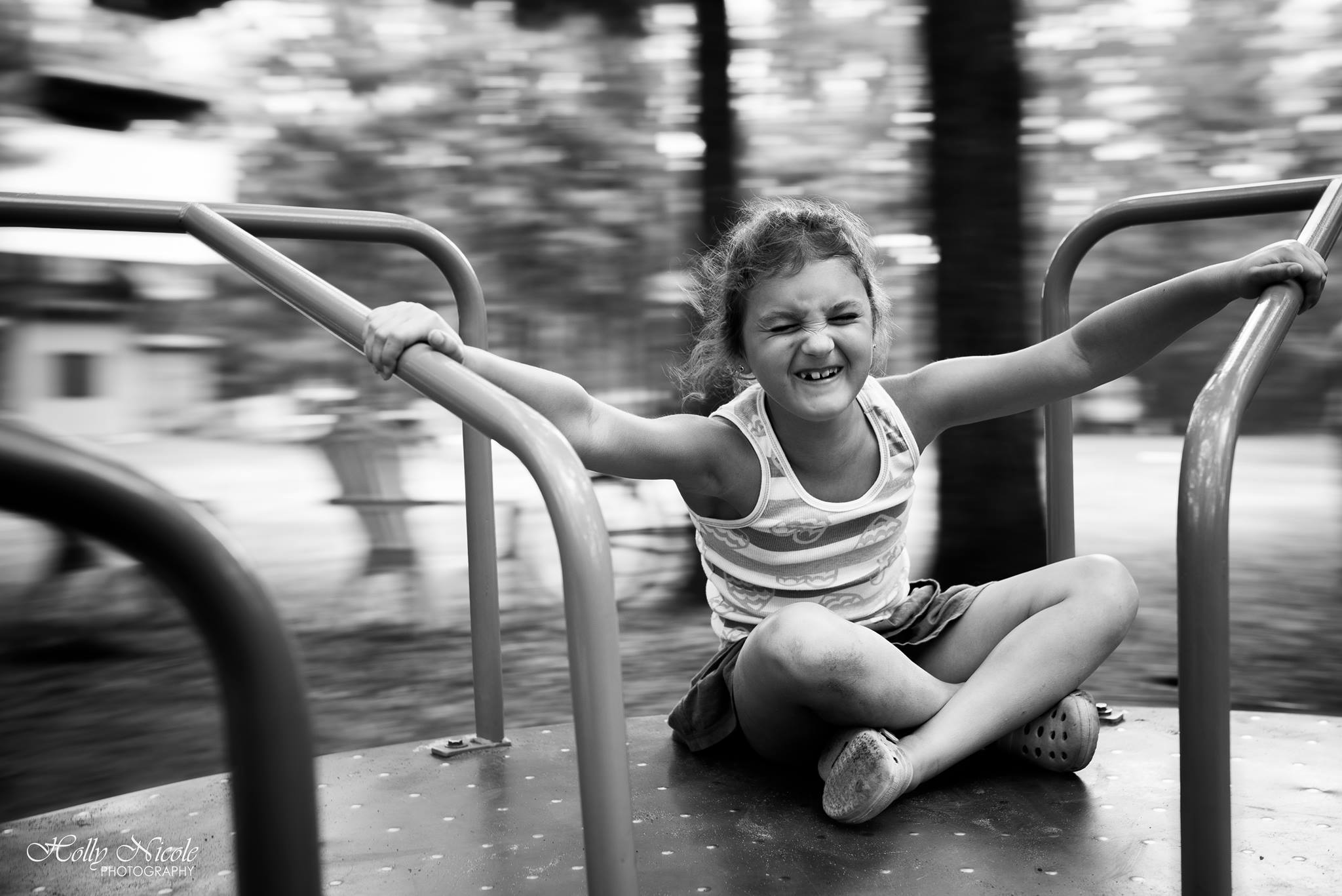 girl on merry go round