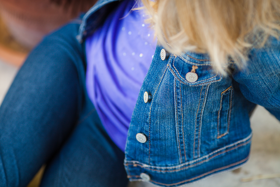 girl in jean jacket - Family Documentary Photography