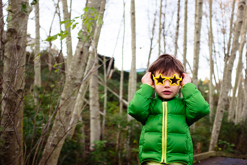 boy with star sunglasses - Family Documentary Photography