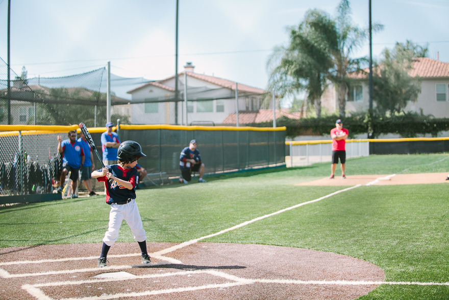 boy playing baseball - Documentary Family Photography