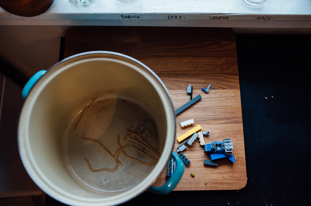 Legos next to bucket - Documentary Family Photograpy