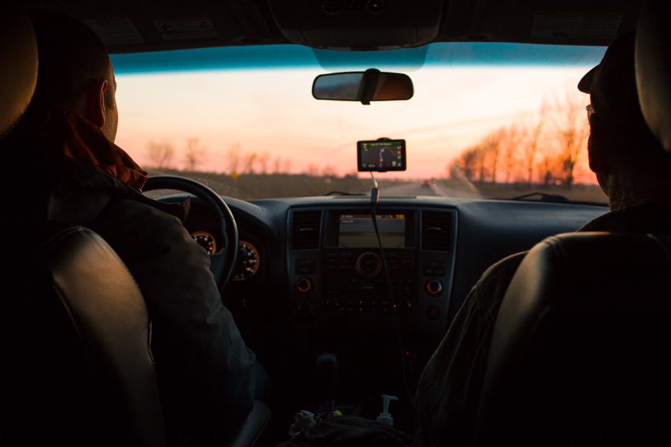 Adults in car - Documentary Family Photography