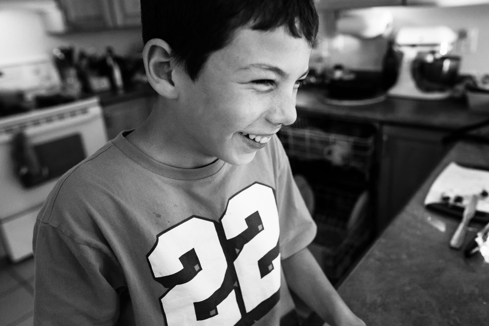 boy laughing - Documentary Family Photography