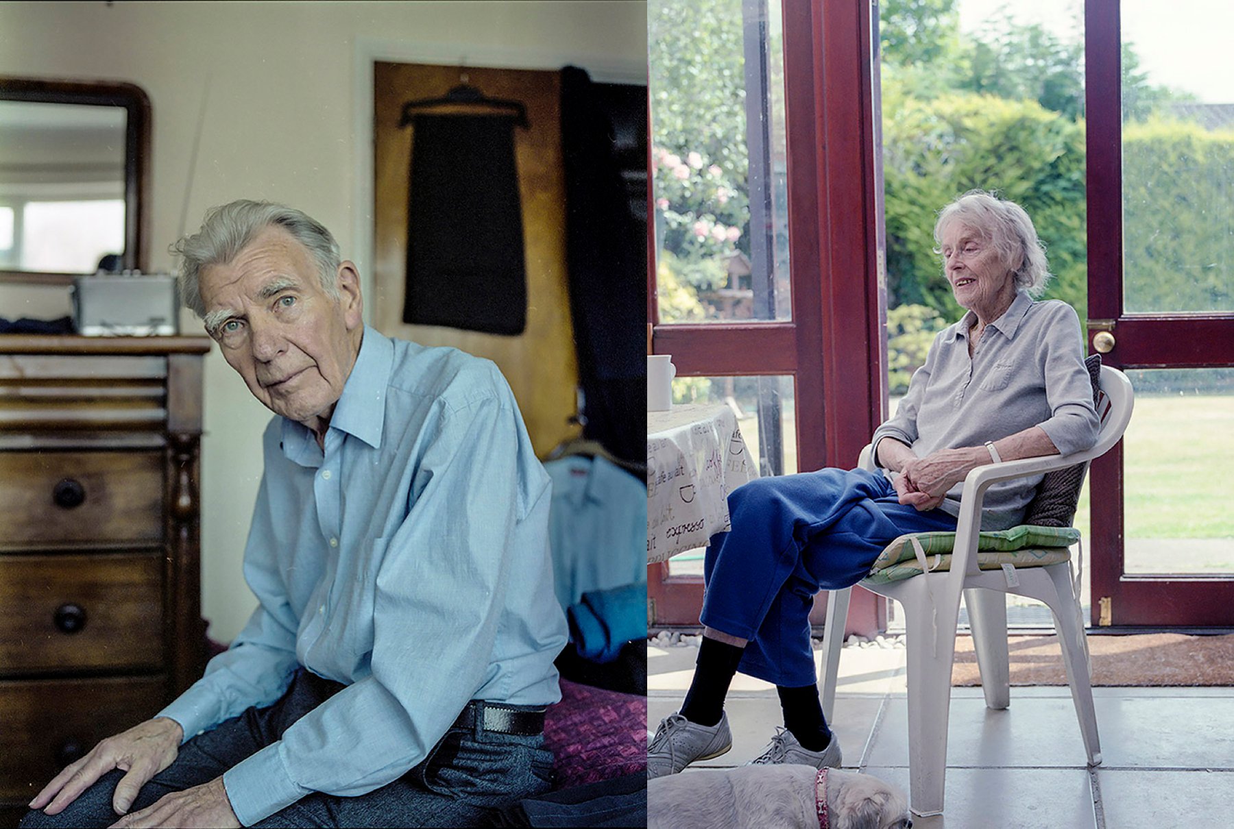 aged portraits of grandmother and grandfather - Documentary Family Photography