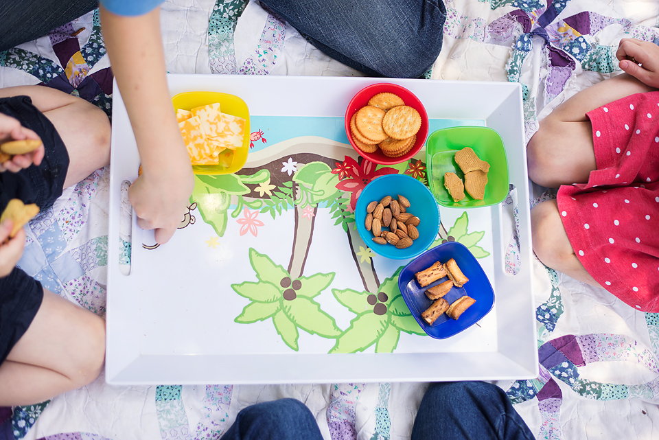 kid's snack tray - Documentary Family Photography