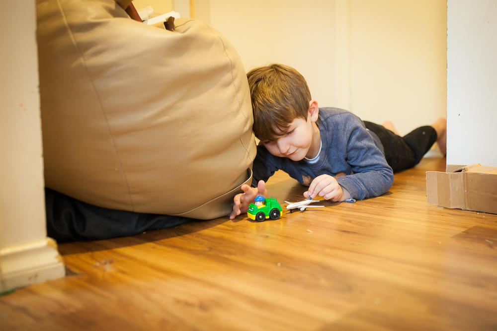 boy with toy truck - Documentary Family Photography