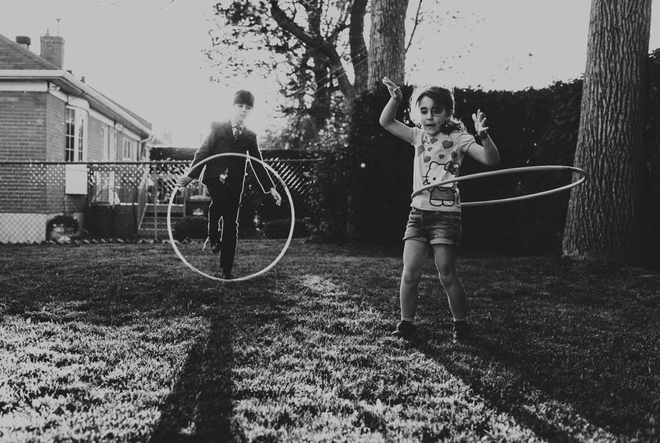 kids with hula hoops - Documentary Family Photography
