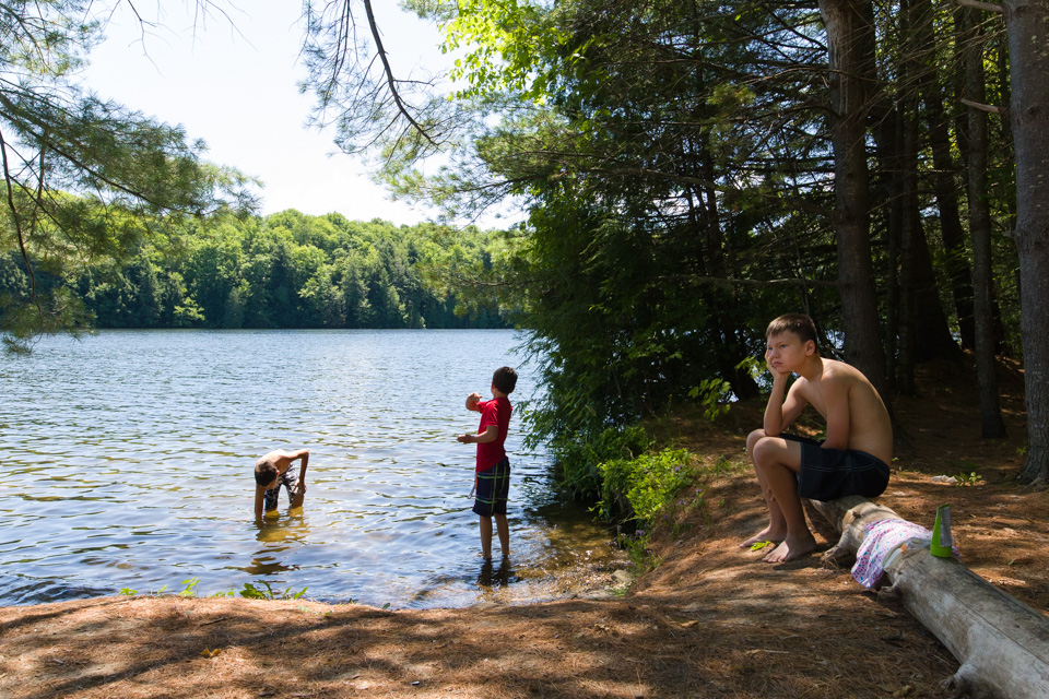 kids at lake - Documentary Family Photography