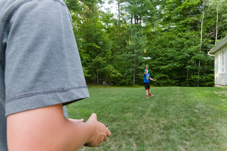 boys play in yard - Documentary Family Photography