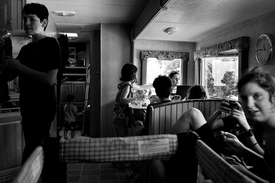 family in kitchen - Documentary Family Photography