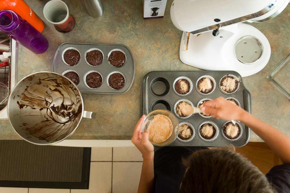 making muffins - Documentary Family Photography