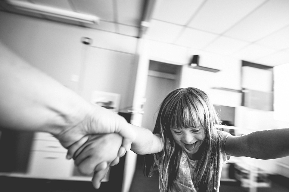 girl being spun - Documentary Family Photography