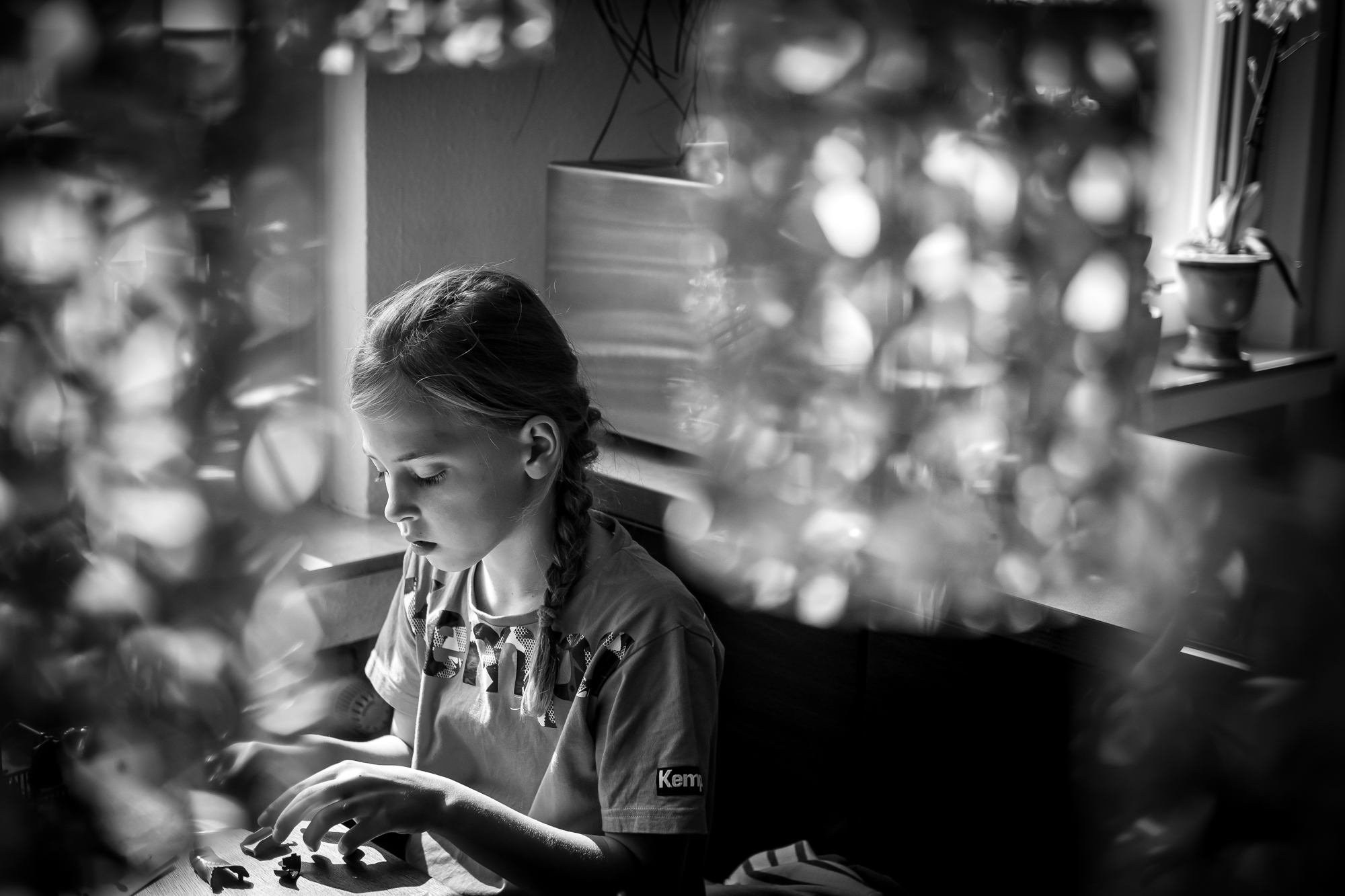 girl has quiet moment - Documentary Family Photography