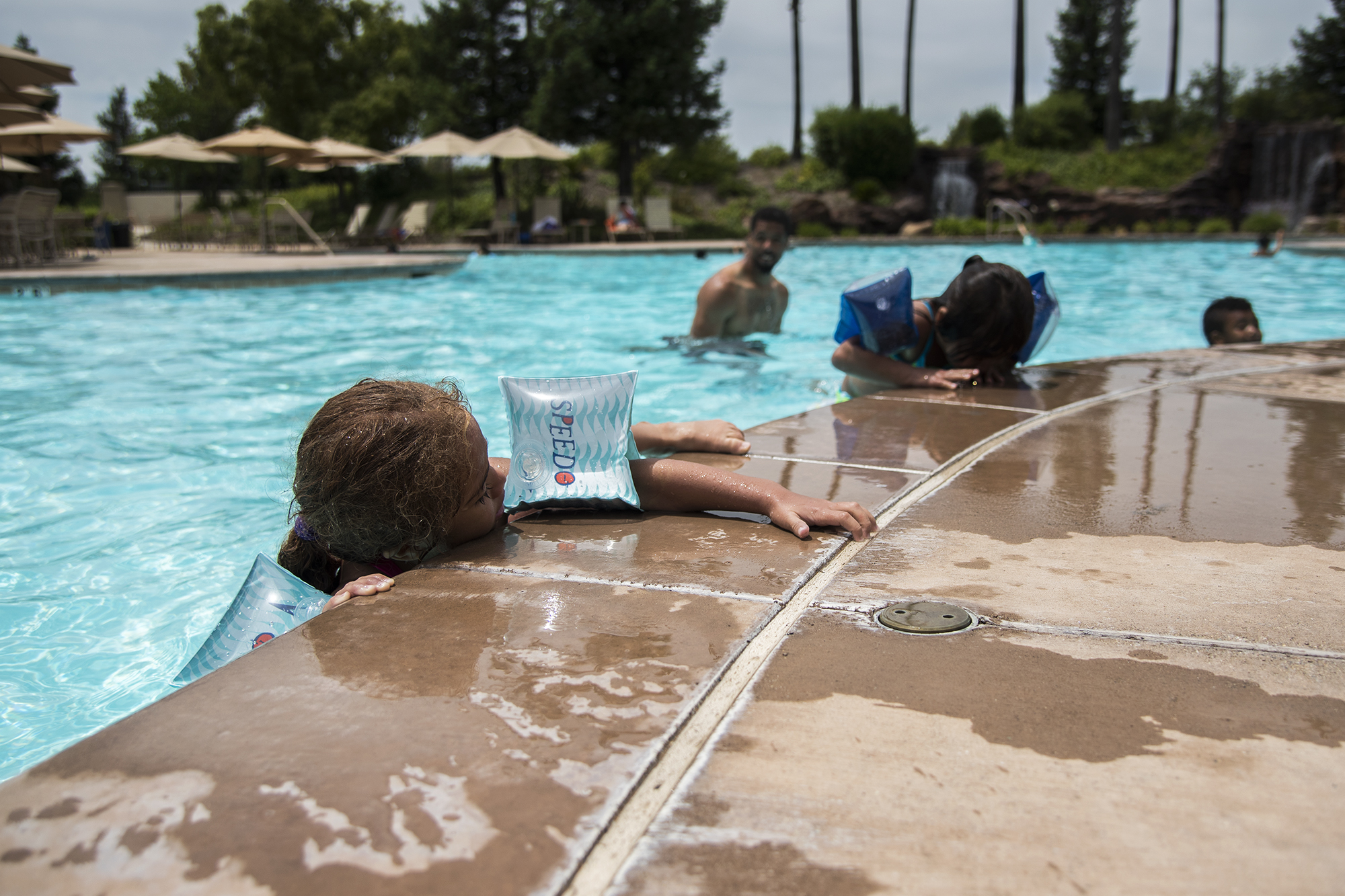 girl in pool - Documentary Family Photography