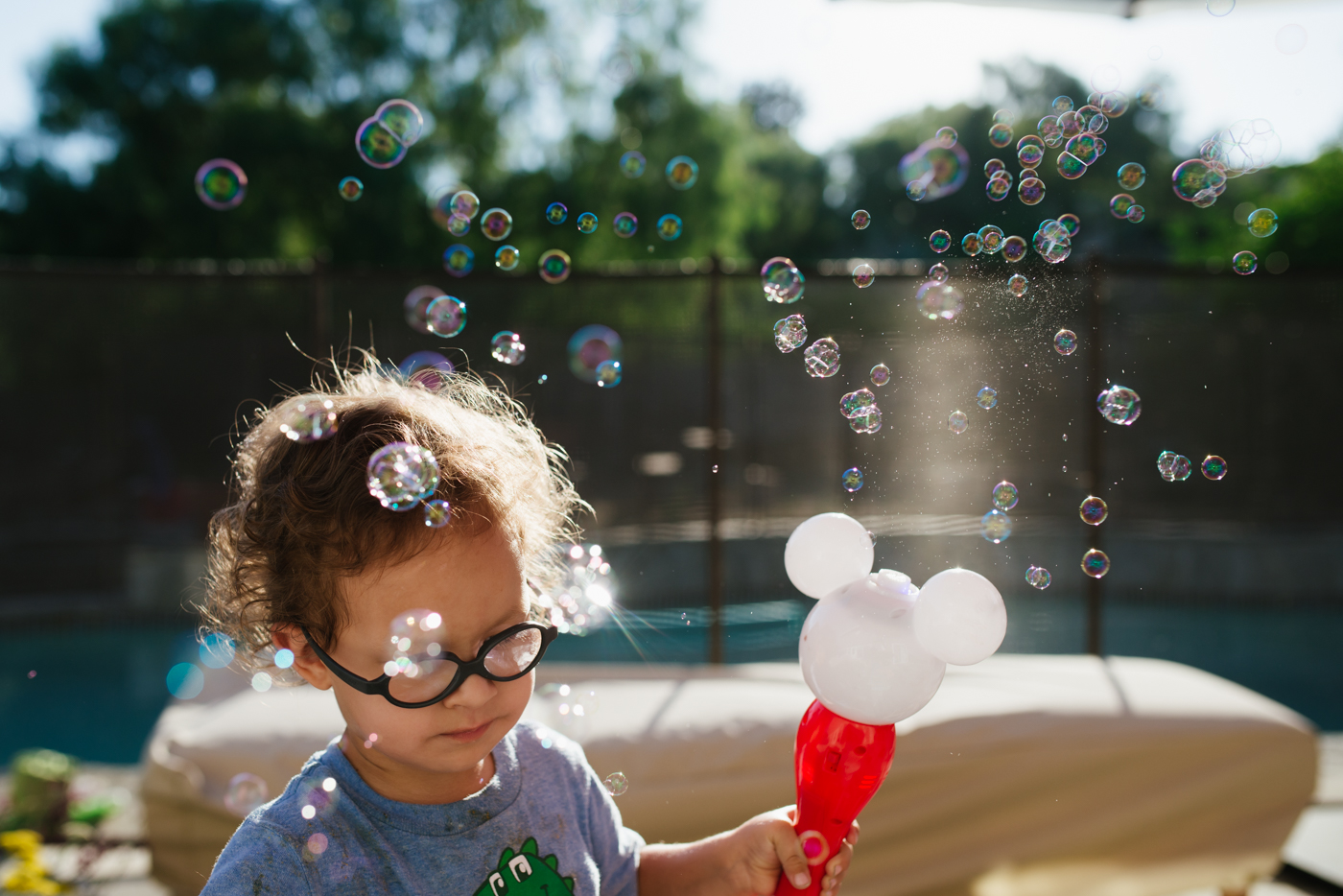 boy with bubbles - Documentary Family Photography