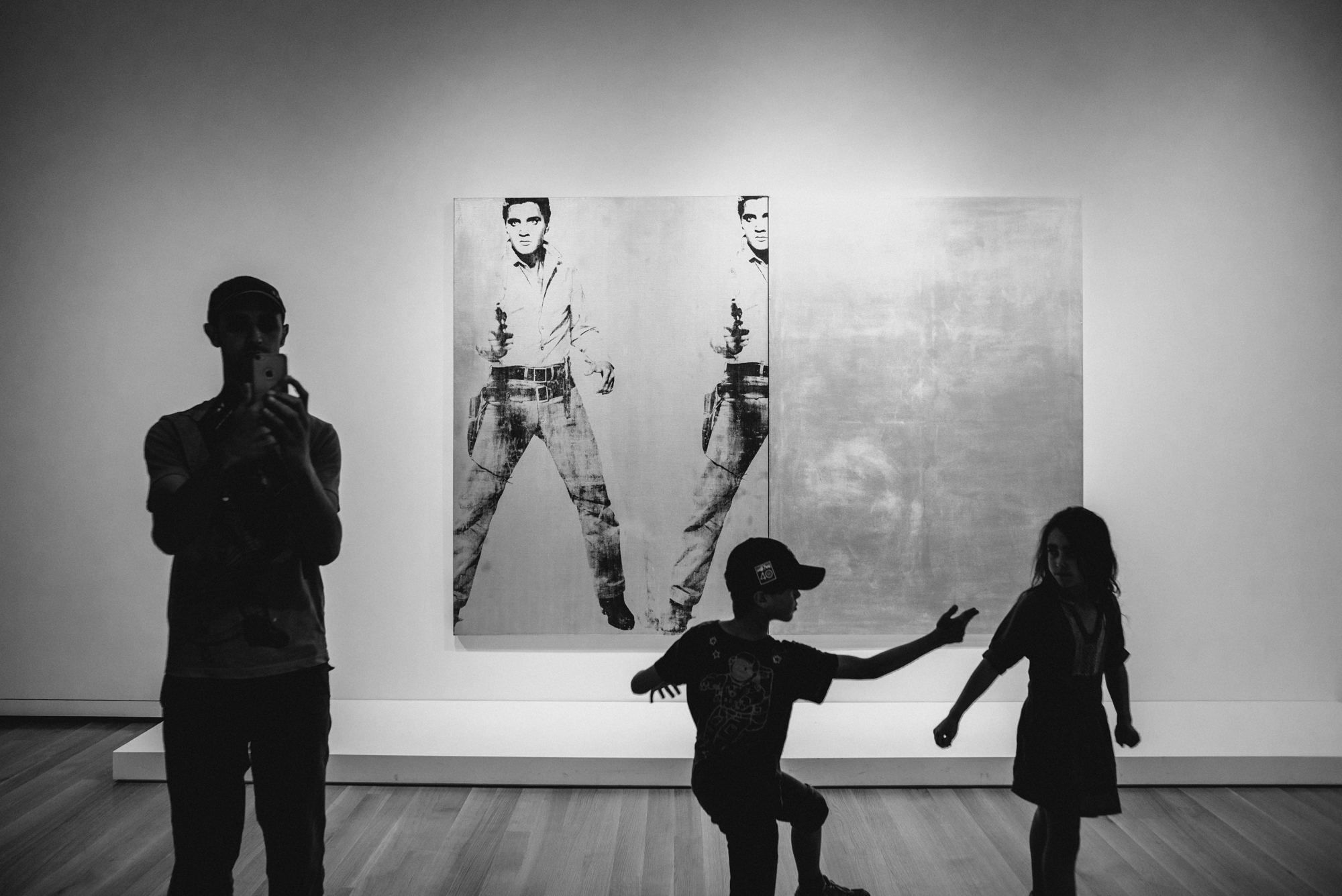 kids dancing in museum - Documentary Family Photography