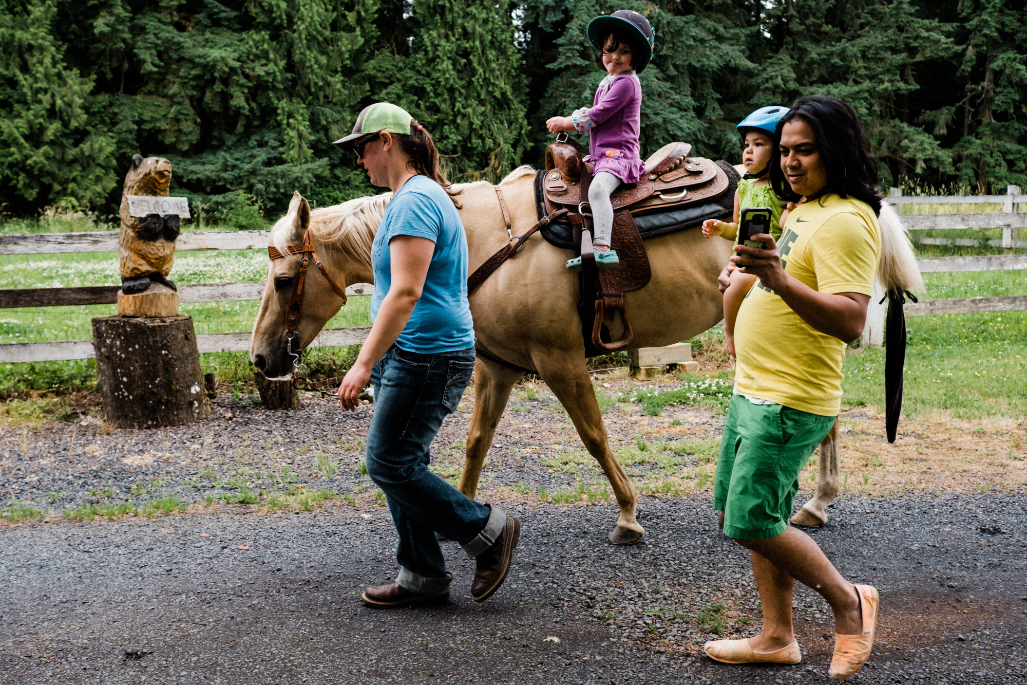 child on horseback - Documentary Family Photography