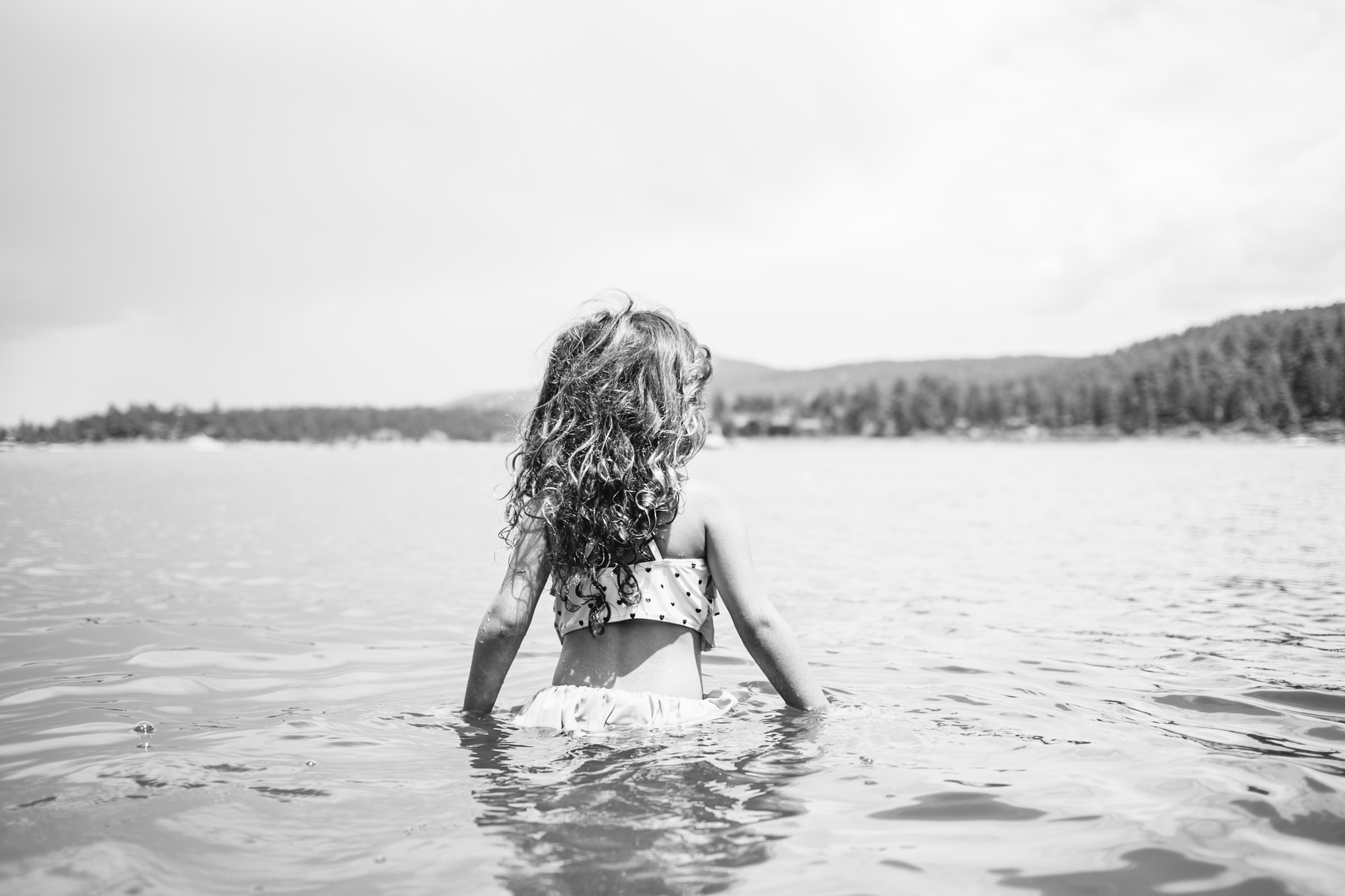 girl in water - documentary family photography