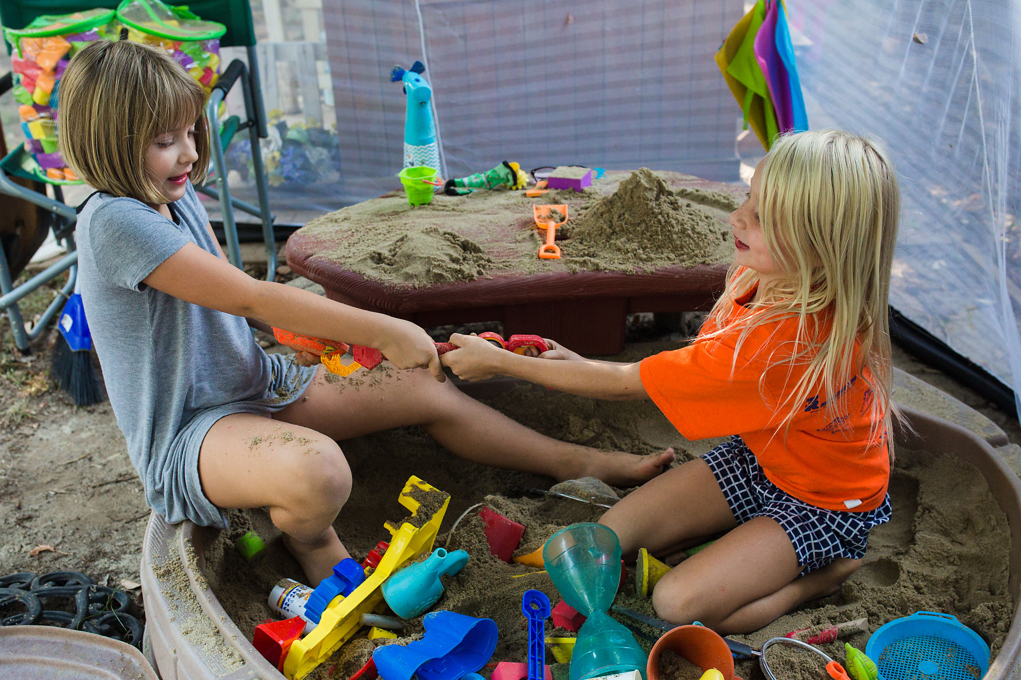 kids in sandbox -Documentary Family Photography