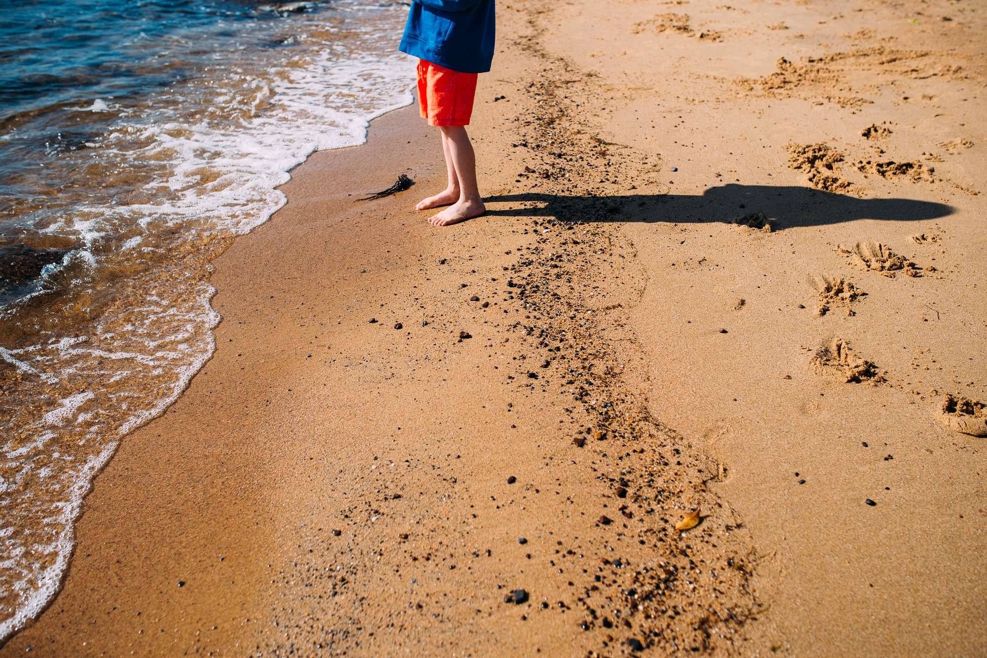 kids feet on beach -Documentary Family Photography