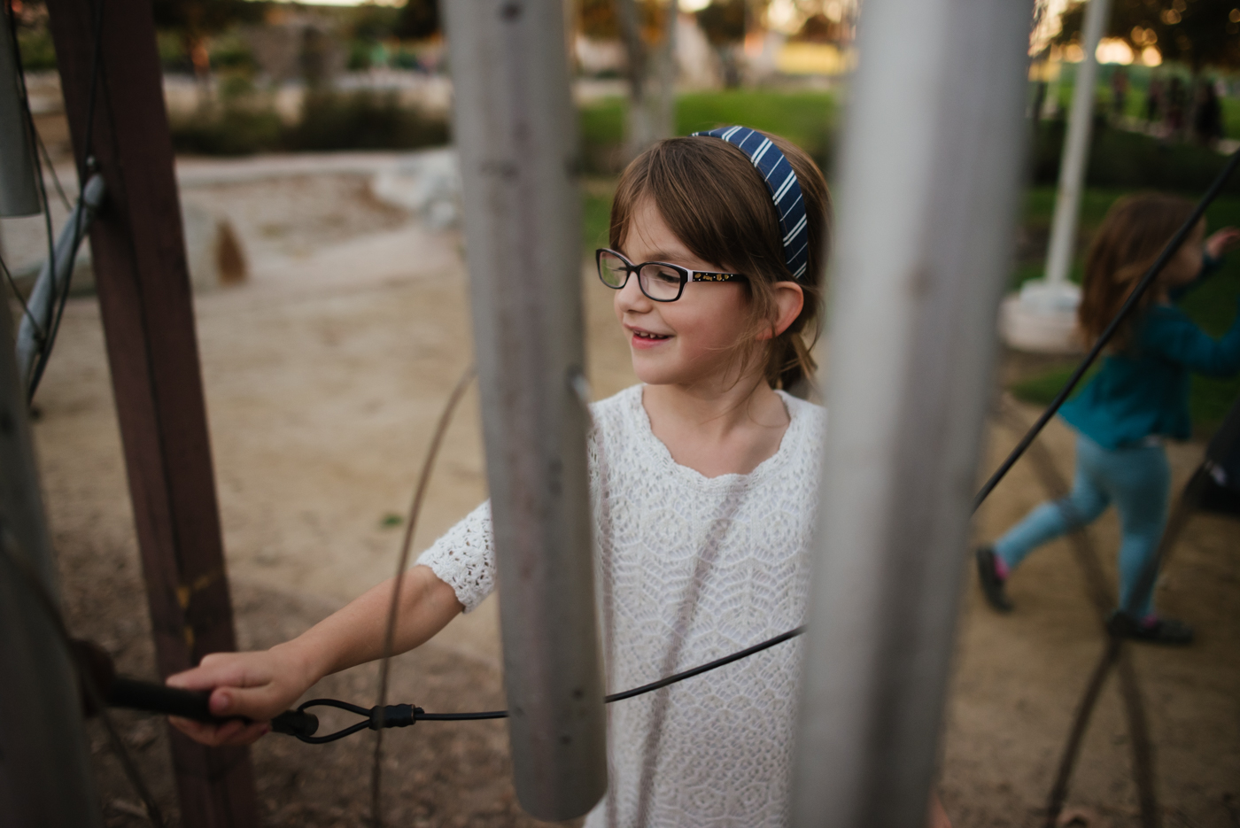 girl with tether - documentary family photography