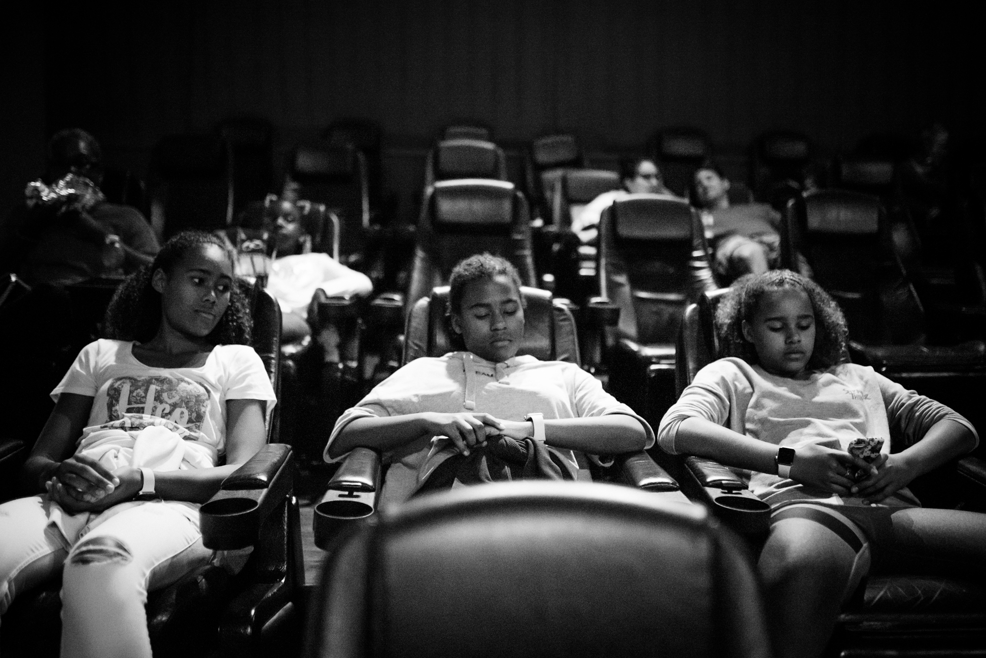 kids waiting in theater - Documentary Family Photography