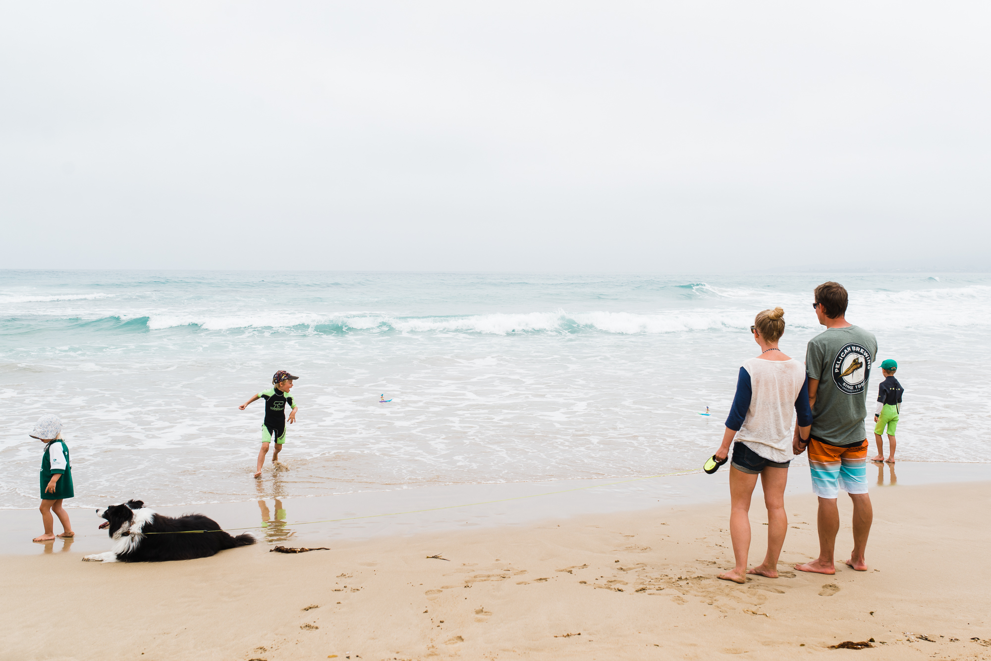 family at beach -documentary family photography