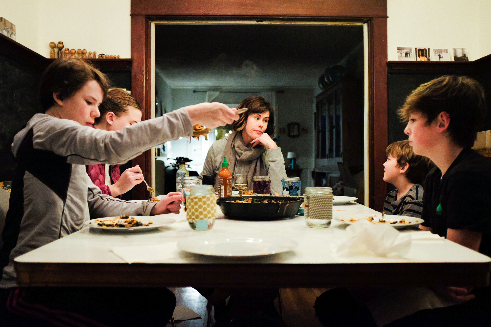 family at dinner - Documentary Family Photography