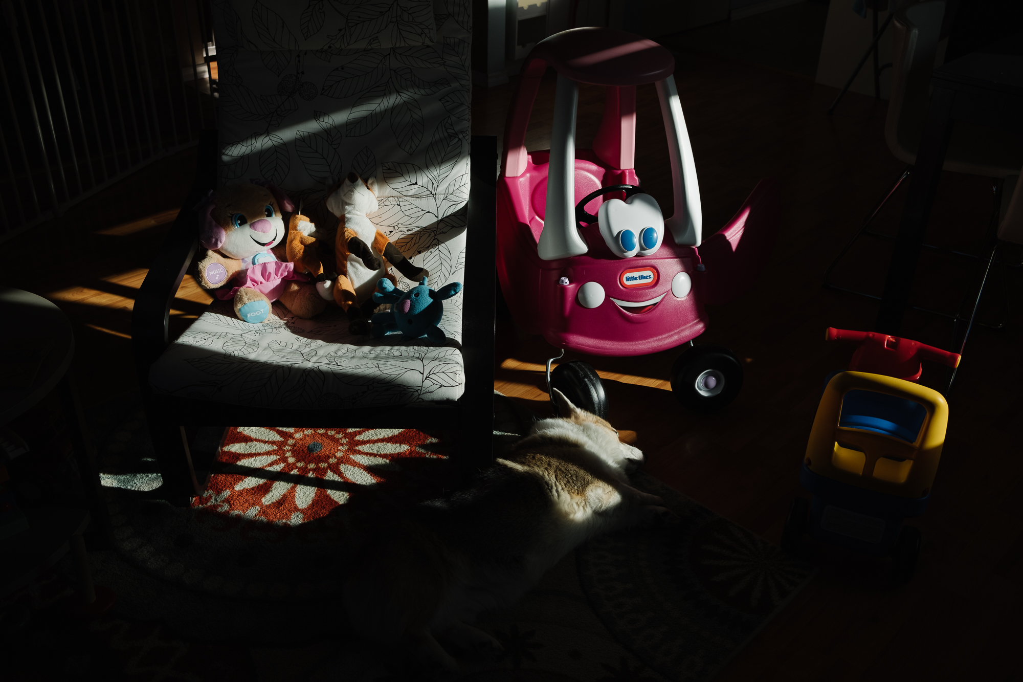 toys in sunlight - Documentary Family Photography