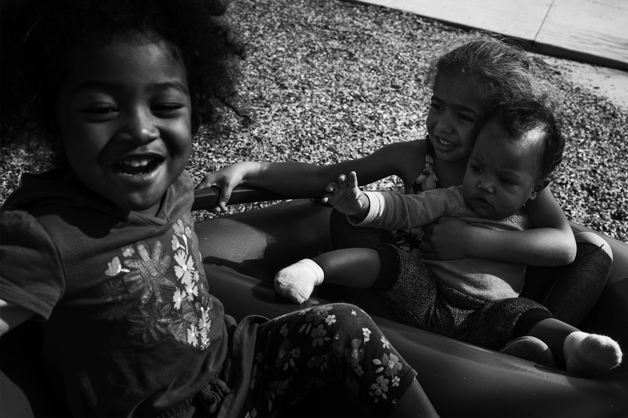 kids on playground - documentary family photography