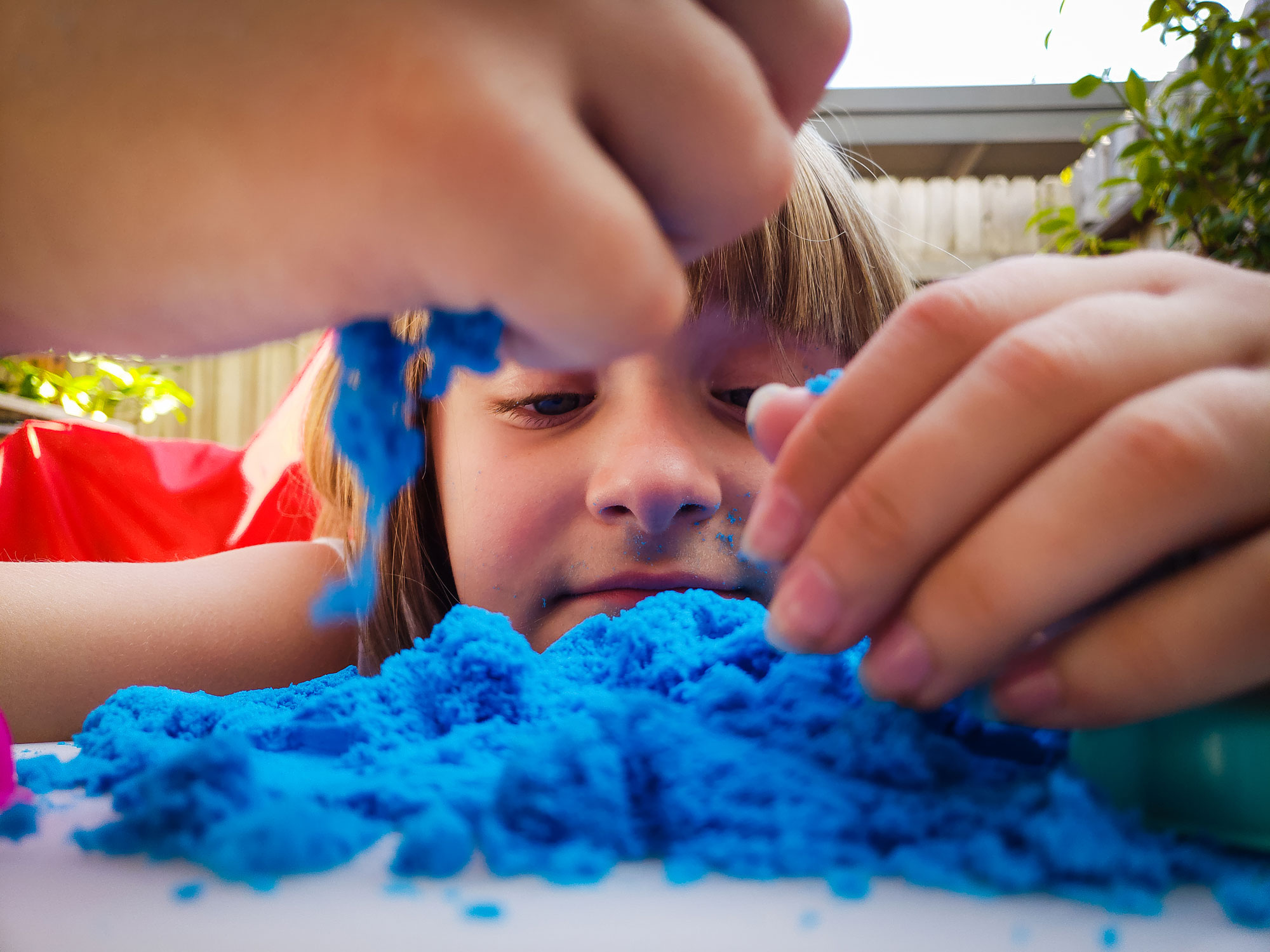 girl with playdoh - Documentary family photography