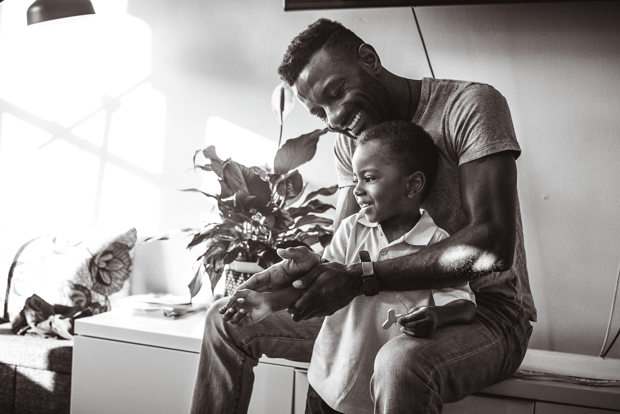 father and son - documentary family photography