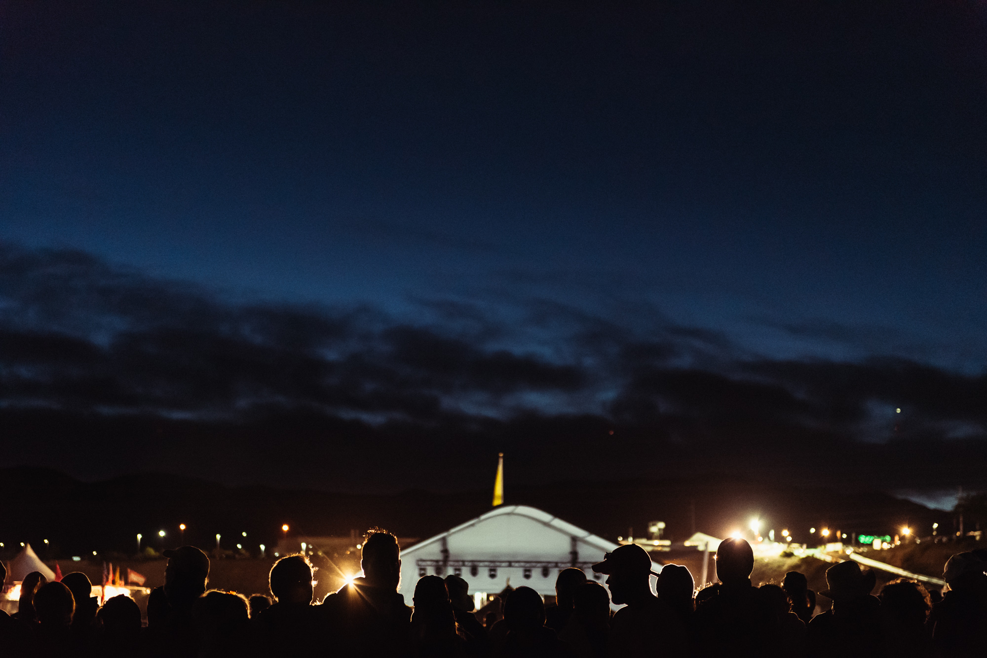 crowd at night - documentary family photography