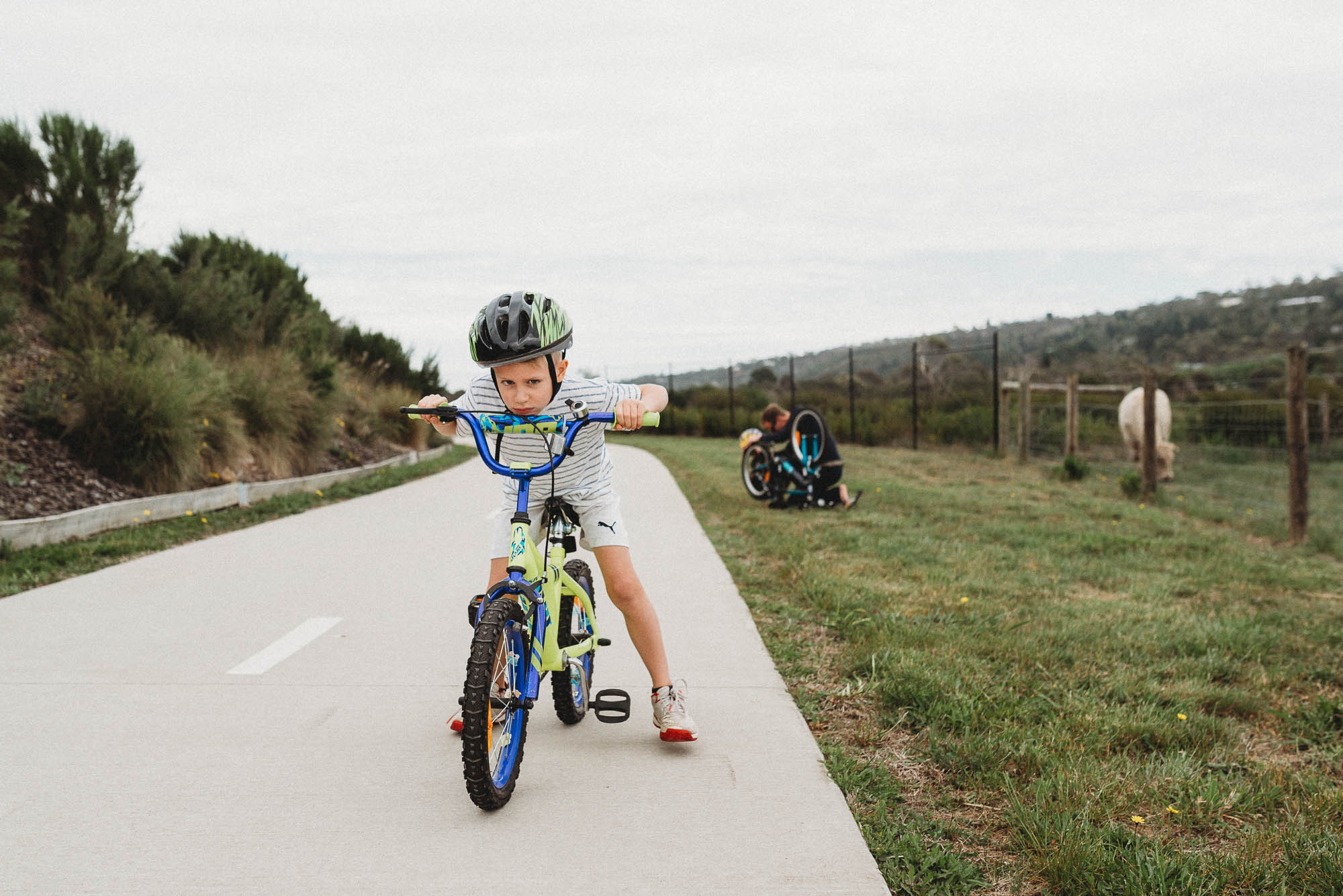 boy on bike - documentary family photography