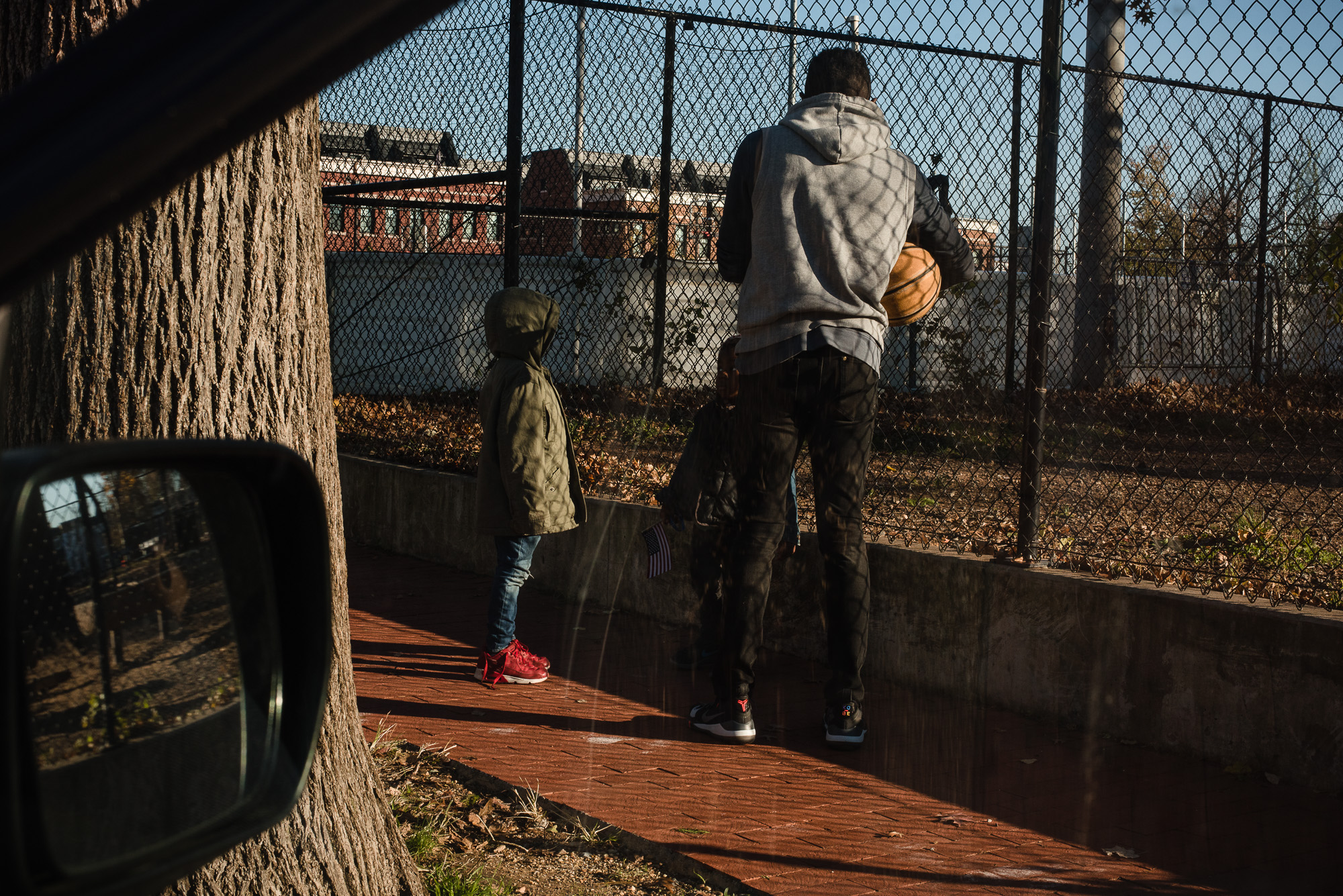 father and son on a walk - documentary family photography