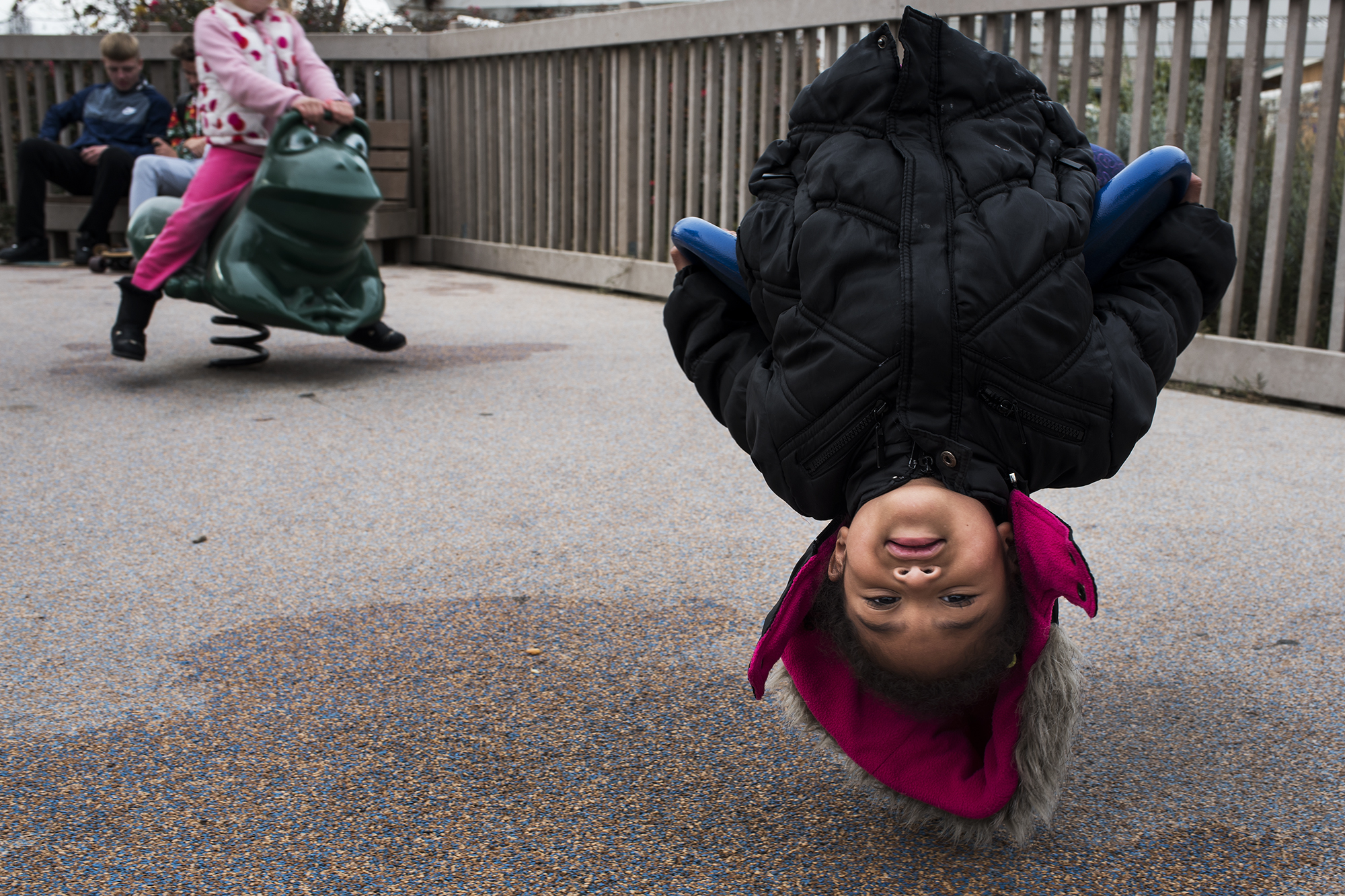 girl on playground - documentary family photography