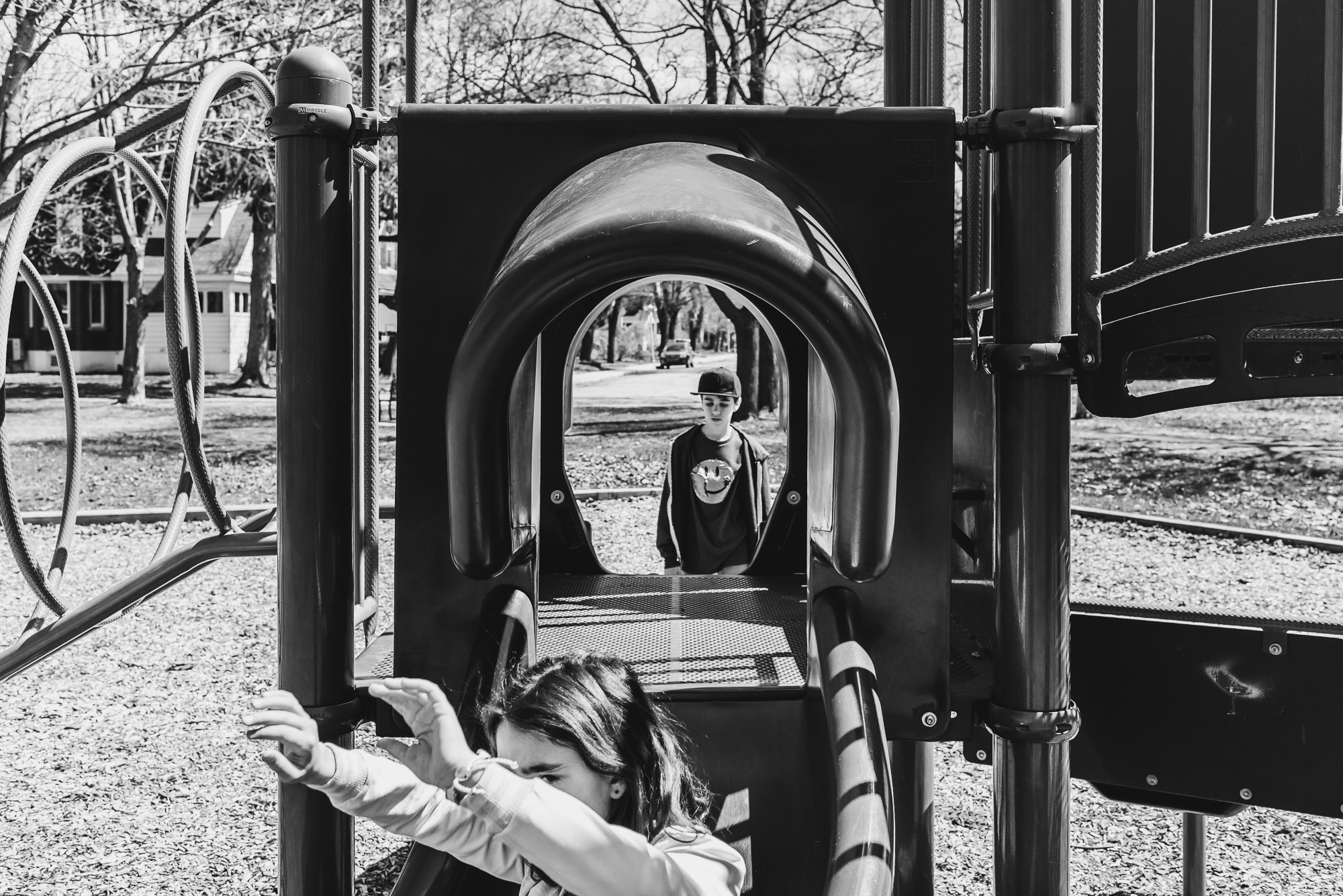 kids on playground - documentary family photography