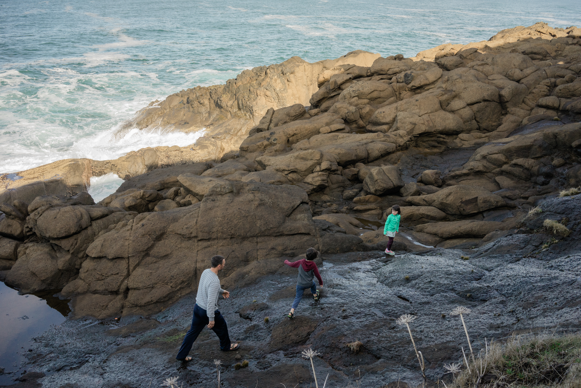 family on coast - documentary family photography