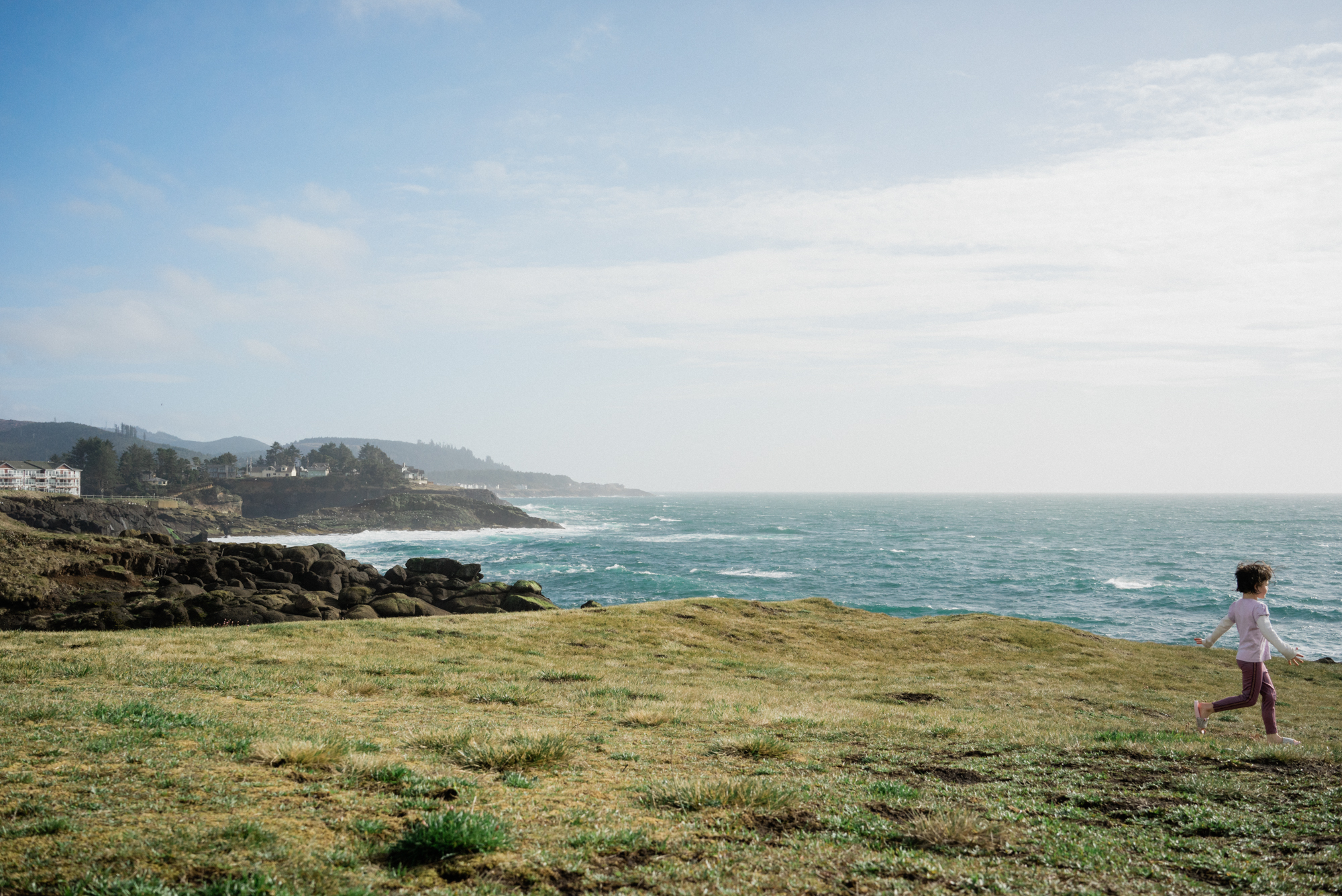 view of coast - documentary family photography