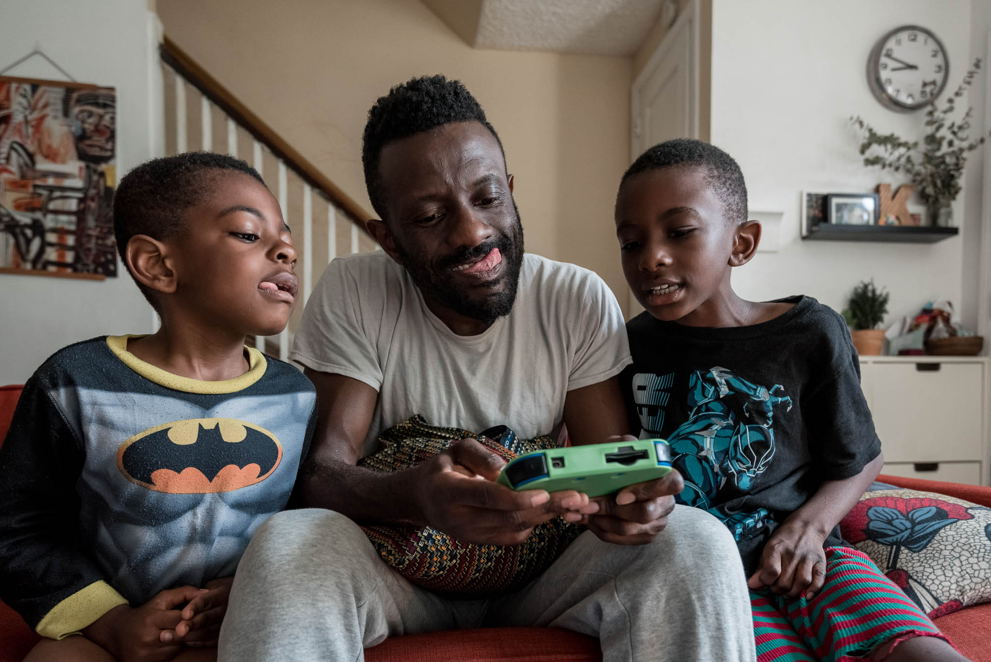 father son & video games - documentary family photography