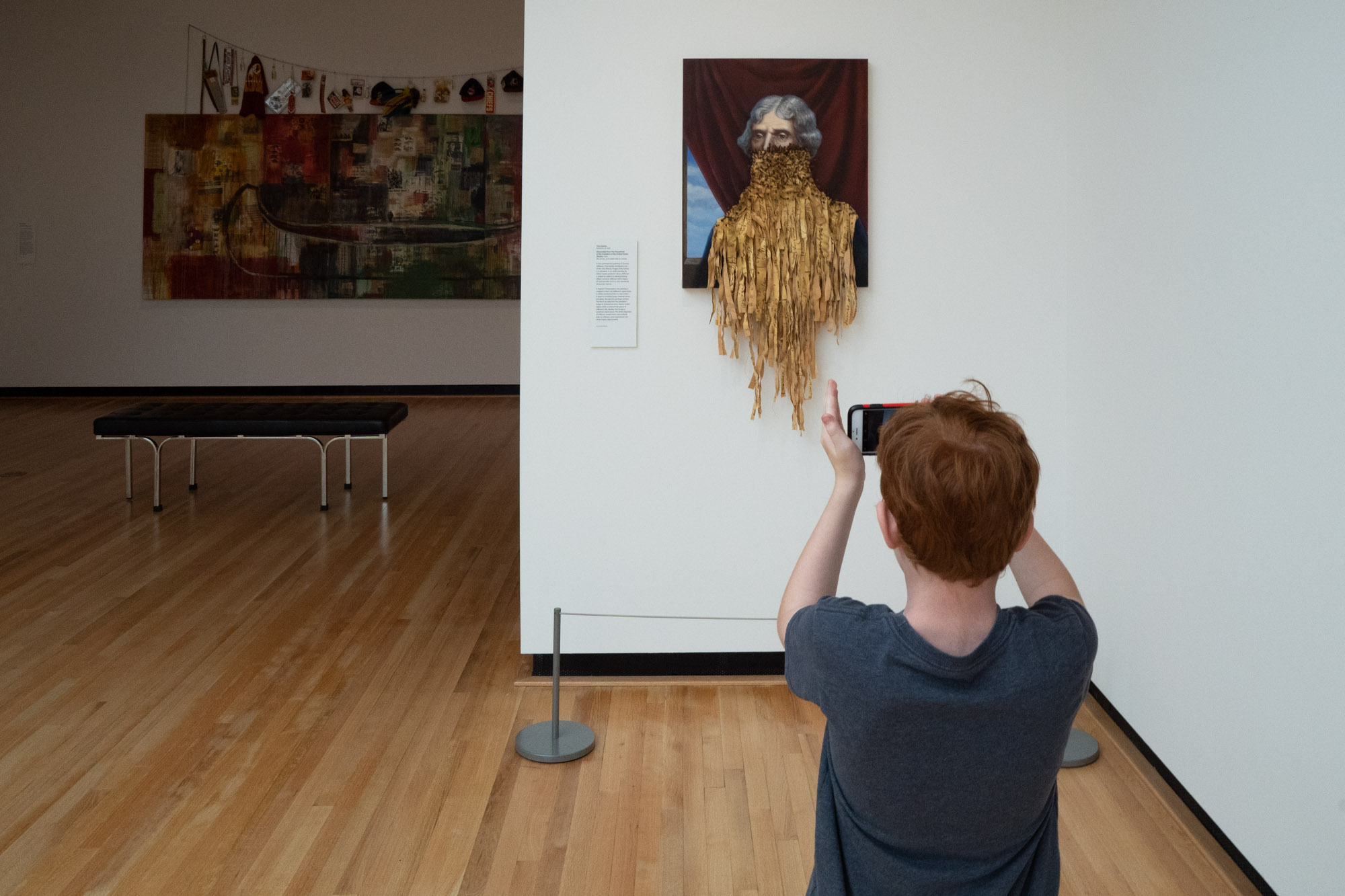 boy at art museum - Documentary family photography
